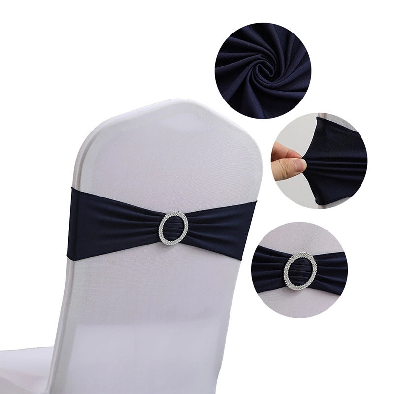 Elegant Solid Color Polyester Chair Cover for Weddings and Events|Home Decor & Furniture Accessories