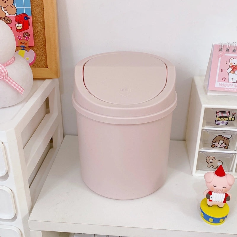 Creative Mini Desktop Trash Can Storage Box for Bedroom|Home & Office Storage