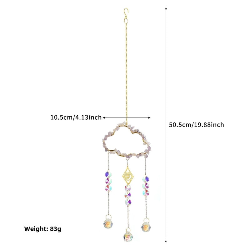 Custom Cloud Crystal Sun Catcher Wind Chimes for Party Decoration | Home Decor Accessories