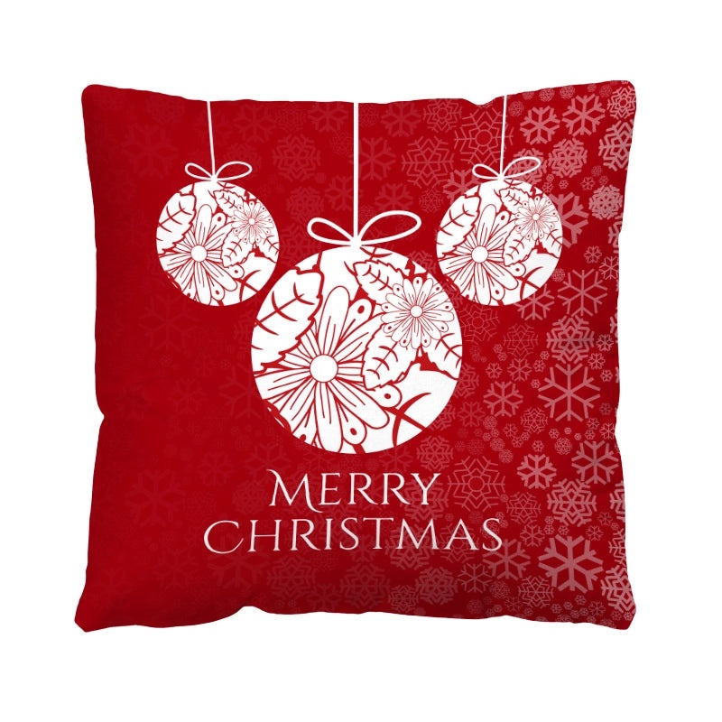 Christmas Plush Pillow Covers with Santa Claus & Christmas Tree Design | Home Decor & Sofa Accessories