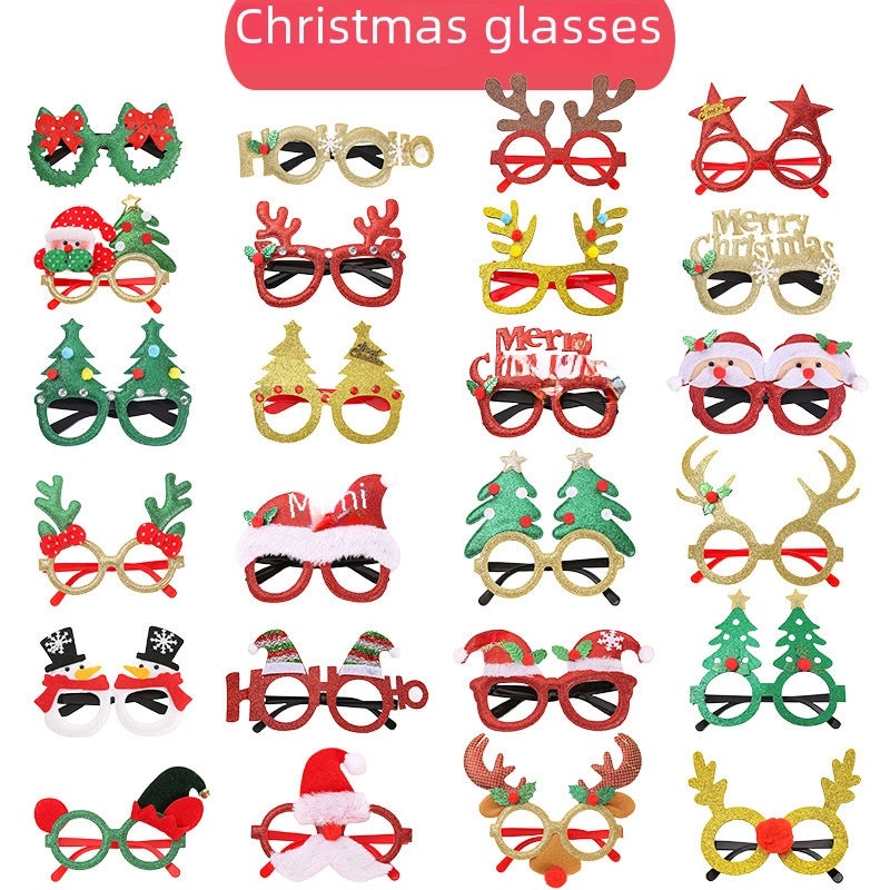 Festive Santa Claus Glasses Hairband for Christmas Halloween Valentine's Day Party|Accessories & Party Supplies