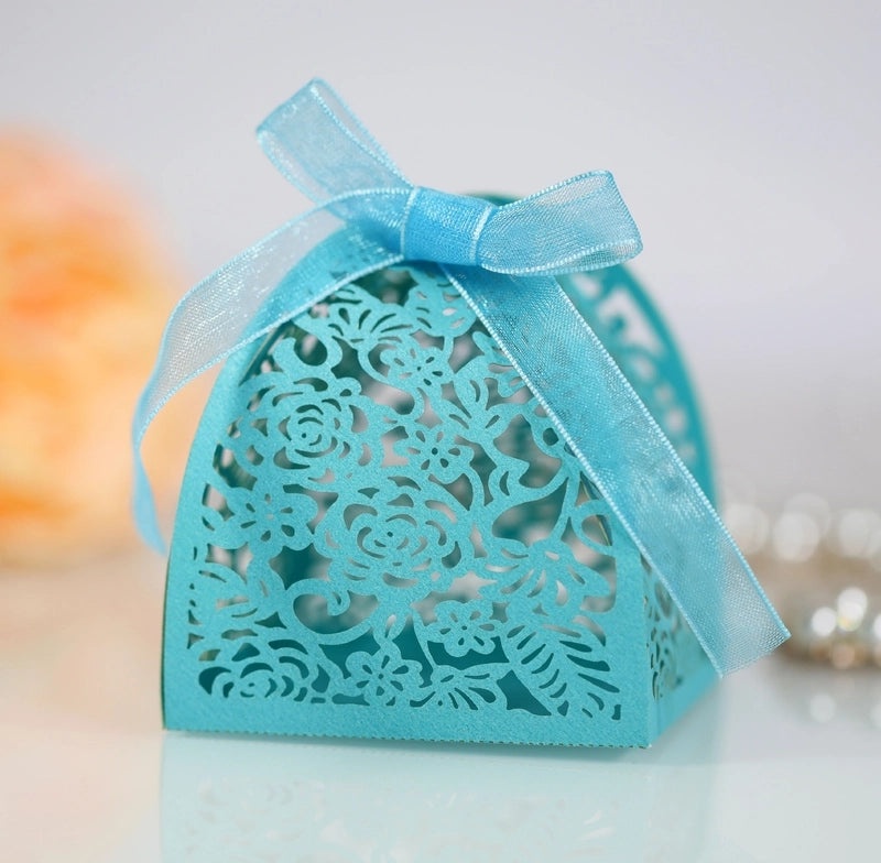 Romantic Floral Paper Gift Bags for Valentine's Day Wedding Banquet | Wedding Accessories