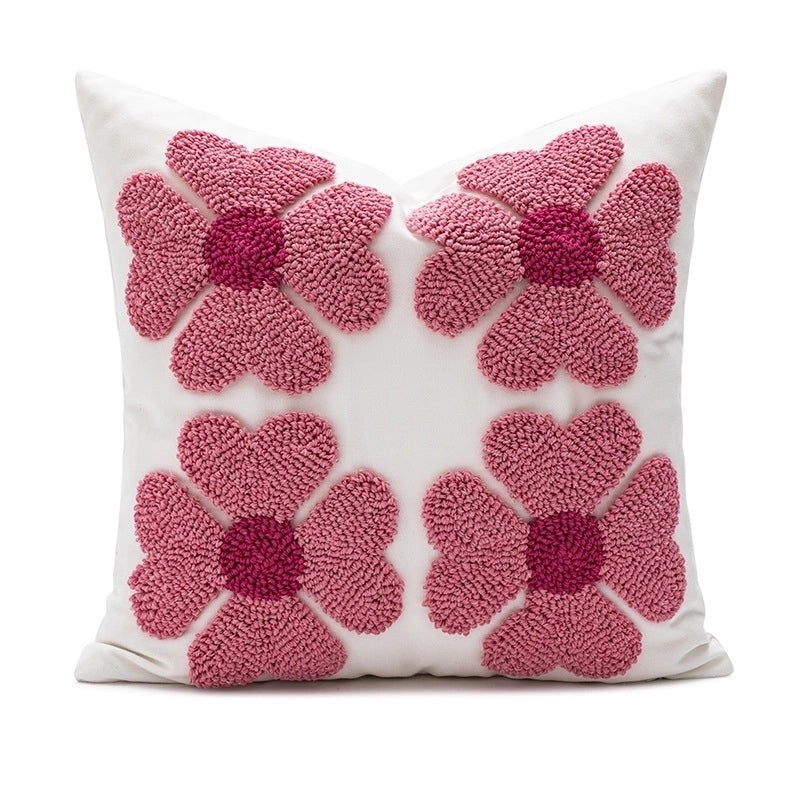 Charming Heart and Flower Pattern Cotton Pillow Covers|Home Decor Bedding Accessories