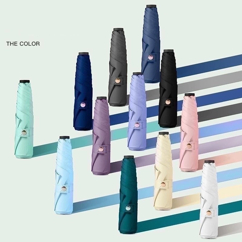 Classic Solid Color Stainless Steel Umbrella Rain Gear|Umbrellas & Rain Accessories