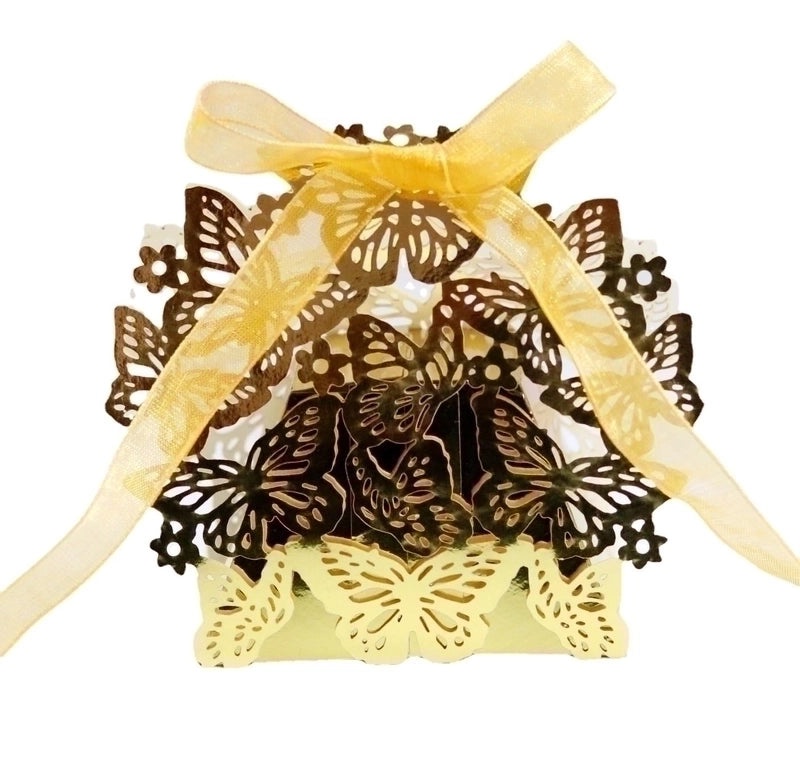 Irised Flower Butterfly Paper Gift Bags|Wedding Accessories