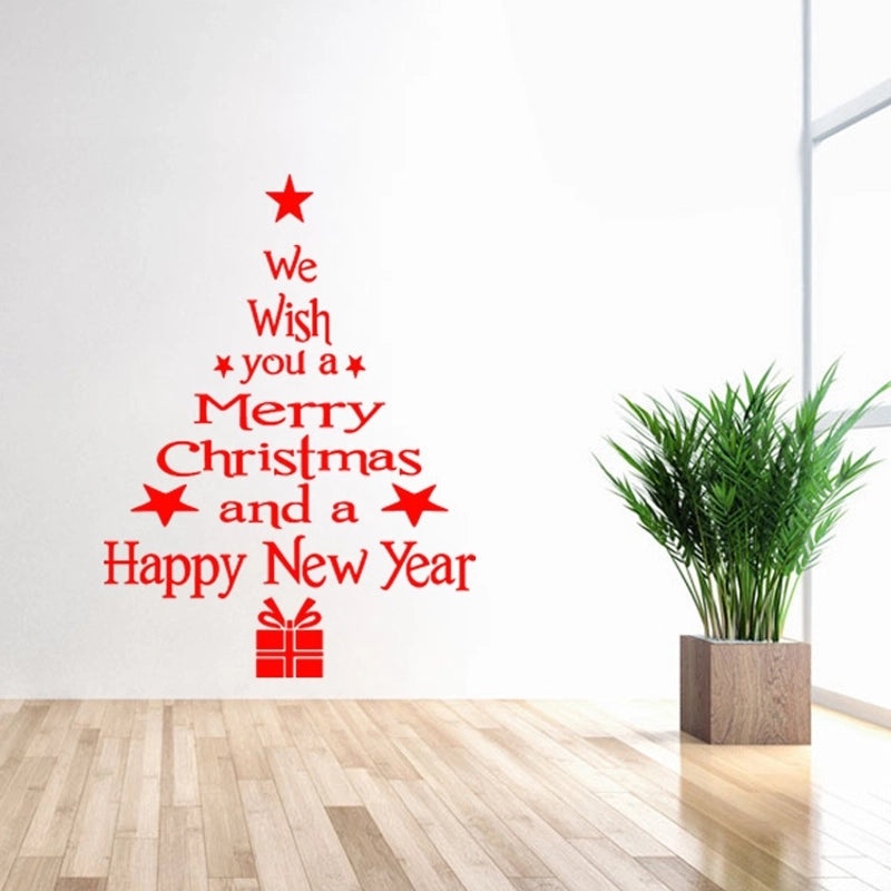 Christmas Vacation Letter Decorative PVC Wall Decal | Home Decor Wall Stickers