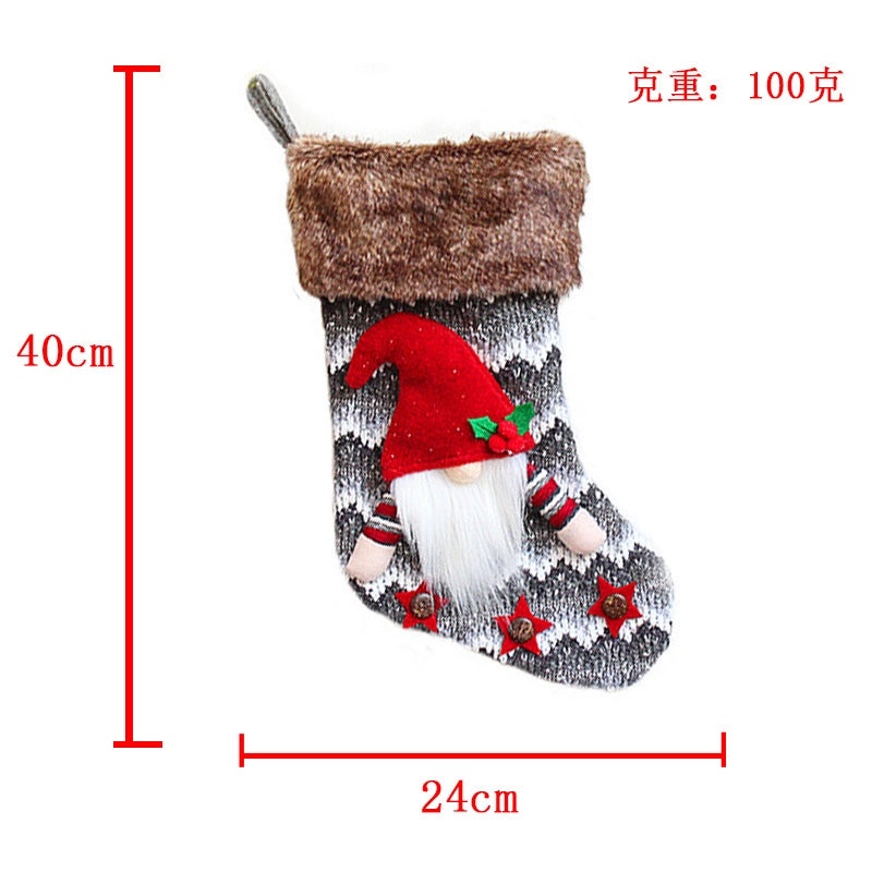 Christmas Knitted Gift Socks Christmas Tree Pendant Holiday Stockings Festive Christmas Decorations | Christmas Decorations & Stockings