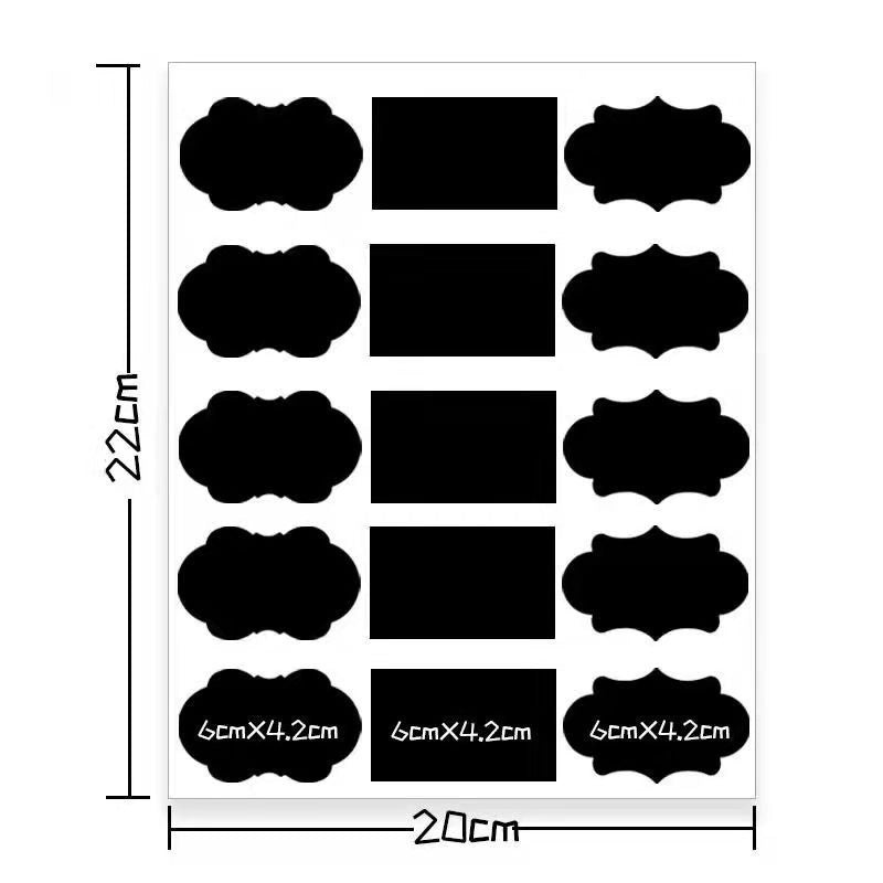 Writable Removable Waterproof PVC Blackboard Label Sticker for Home Office | Home & Office Supplies