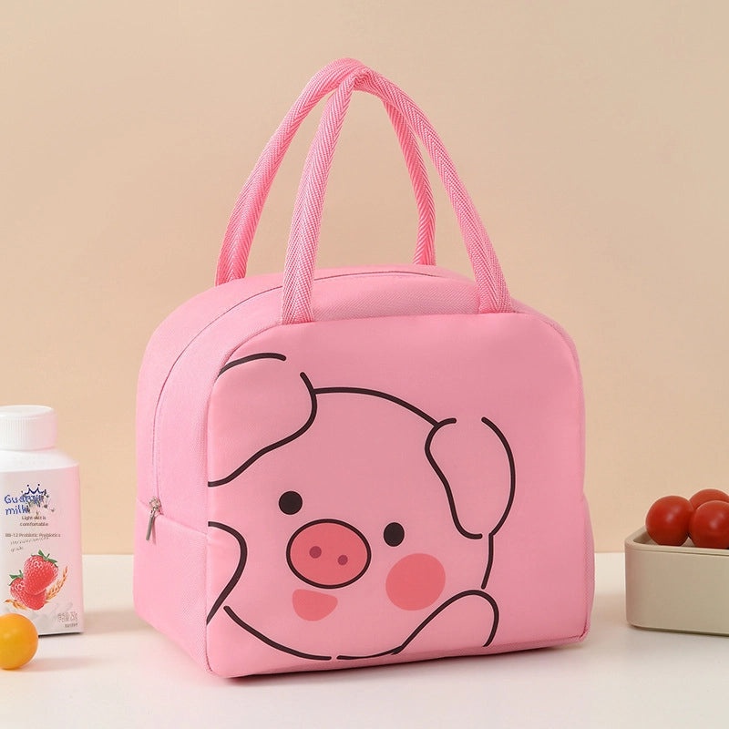 Cute Cartoon Insulated Lunch Bag for Kids Portable Thickened Fresh-Keeping Ice Pack Bag|Lunch Bags & Coolers