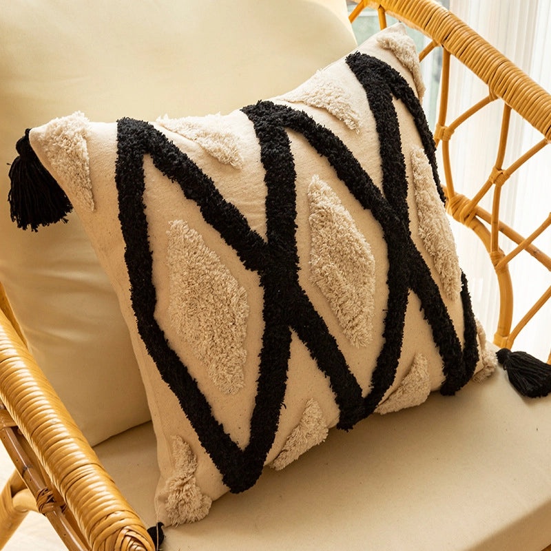 Stylish Geometric Cotton Floral Cushion Covers|Home Decor & Pillows