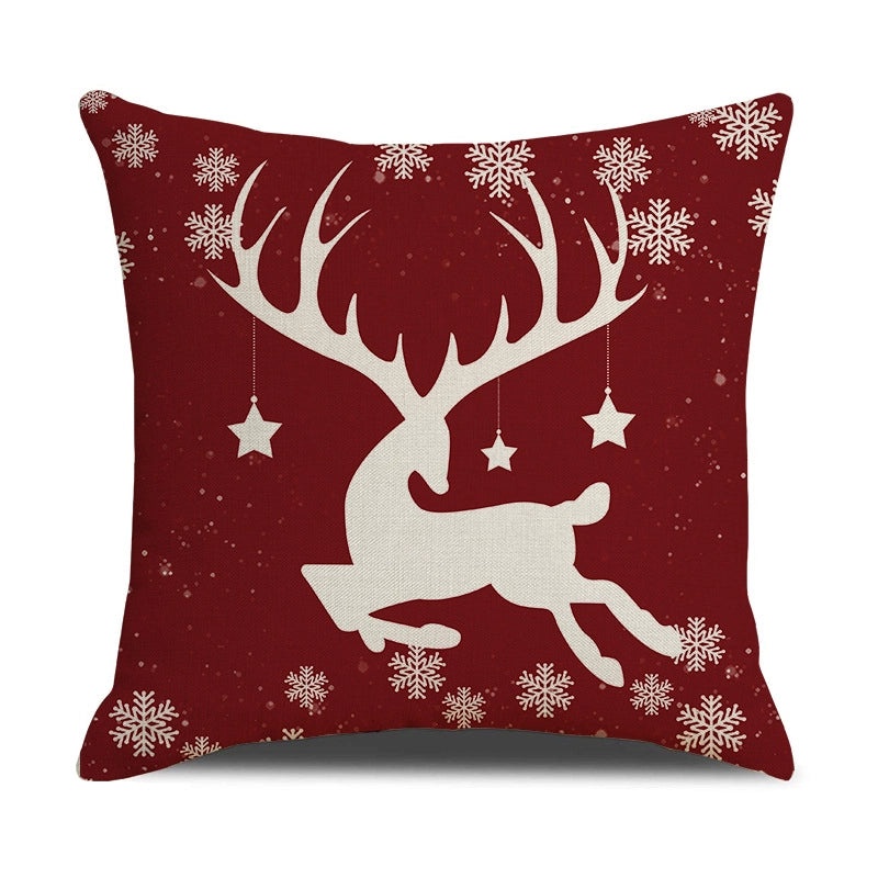 Stylish Elk Print Polyester Pillow Covers | Home Decor Pillows