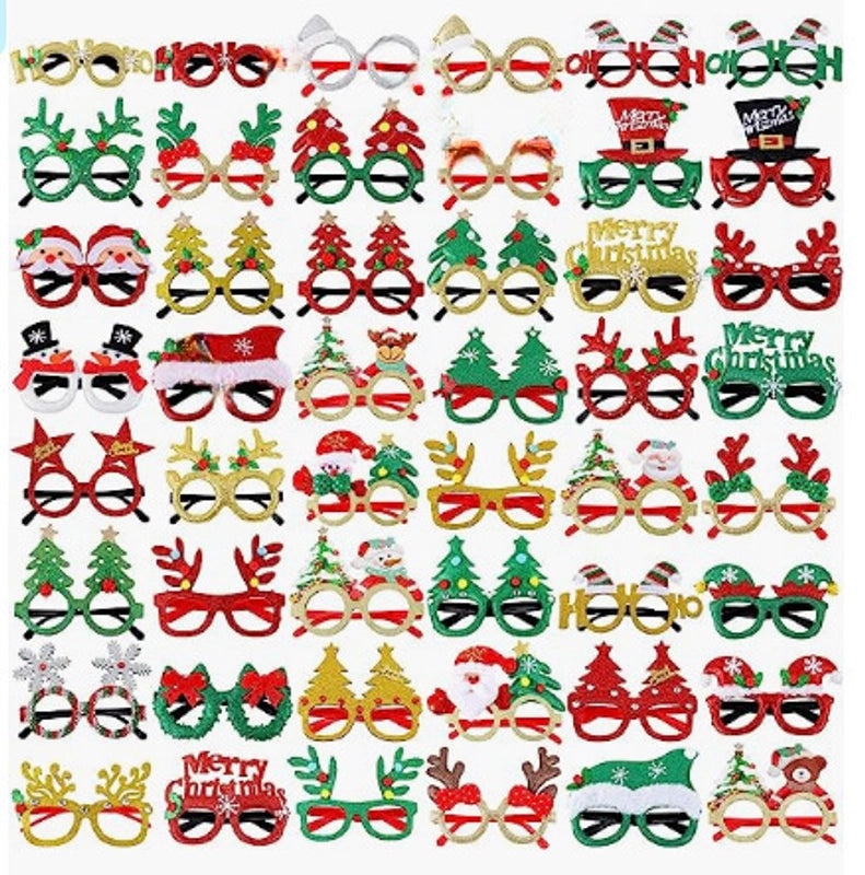Festive Santa Claus Glasses Hairband for Christmas Halloween Valentine's Day Party|Accessories & Party Supplies