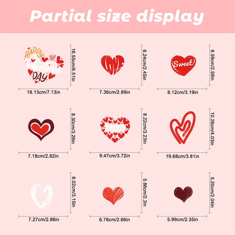 Valentine's Day Heart Shaped PVC Wall Decor for Casual Home|Home Decor