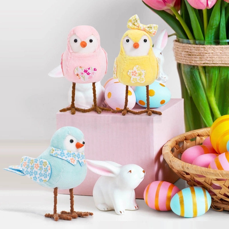 Easter Adorable Bird Fabric Decorations|Seasonal Holiday Ornaments