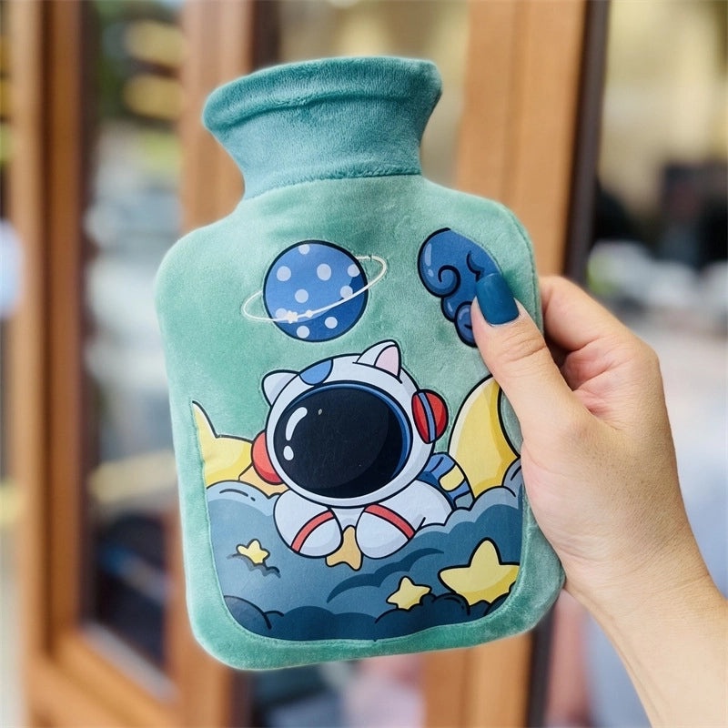 Autumn Winter Star Space Astronaut Cartoon Hot Water Bag High Density PVC Injection|Home & Living > Heating & Cooling > Hot Water Bottles