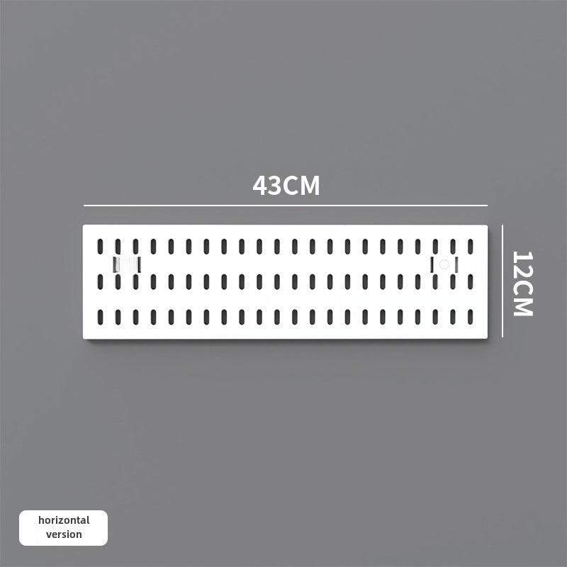 Multi-Functional Wall-Mounted Storage Rack No-Drill Hook Organizer for Kitchen Bathroom Dorm Entrance|Home Storage & Organization