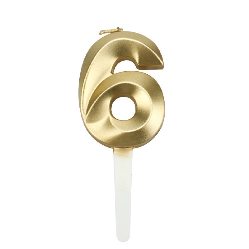 Minimalist Classic Number Candle Decorative Festival Props|Home Decor & Seasonal Accessories