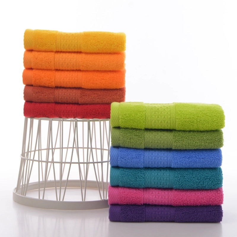 Soft Cotton Square Face Towel Highly Absorbent Household Use|Home Textiles & Towels