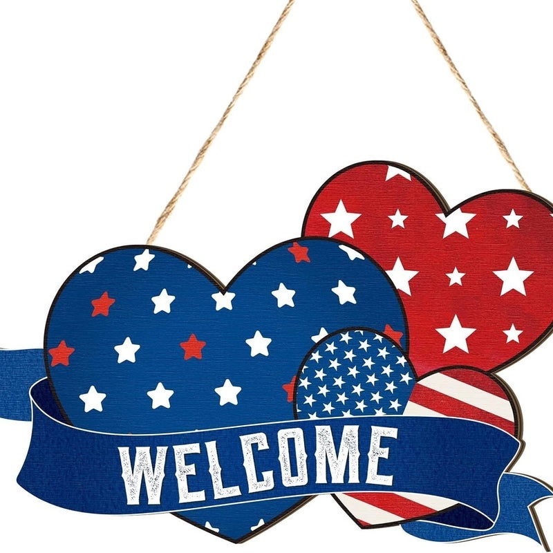 Retro American Flag Wooden Decor for Independence Day|Home Decor