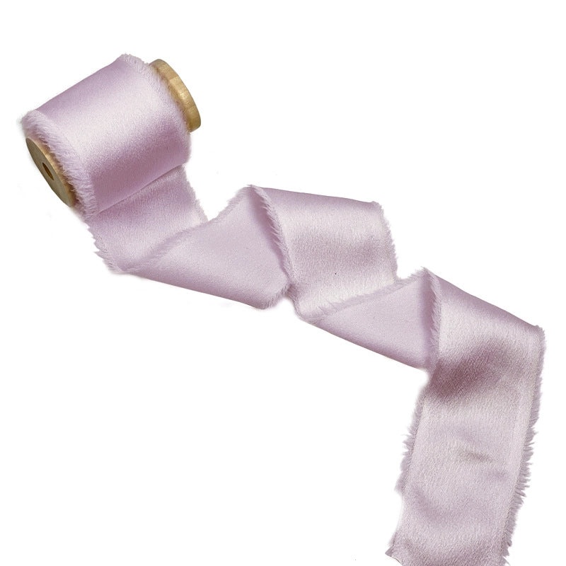 Soft Satin Hand-Torn Burlap Ribbon for Hair Flowers and Christmas Decoration|Craft Supplies & Ribbons