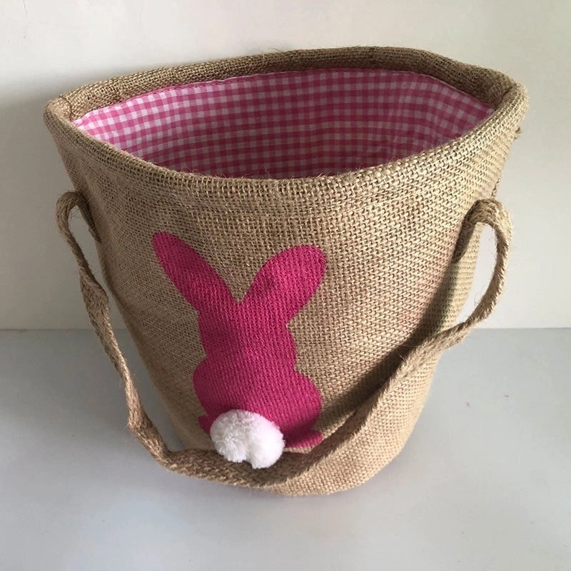 Minimalist Easter Rabbit Cloth Basket for Daily Use | Home Decor & Seasonal Accessories