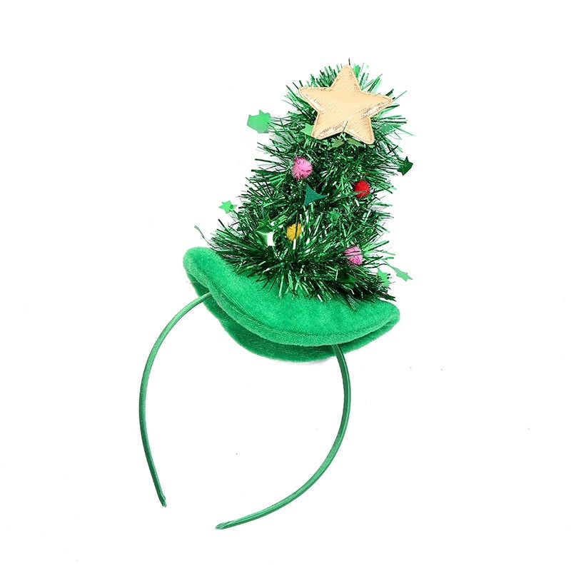 Festive Christmas Tree Star Hairband Party Accessory Plastic Headband for Holiday Costume|Holiday Accessories