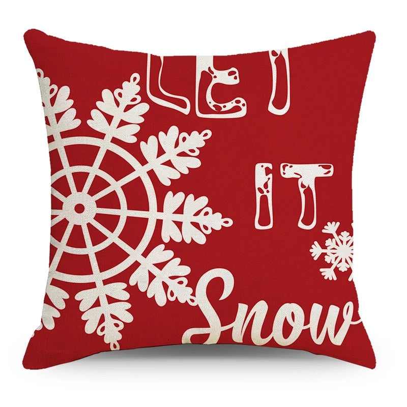 Christmas Holiday Pillow Cover Set for Sofa Home Decor|Home Decor & Living Room Accessories