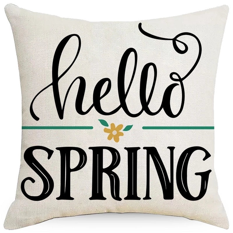 Rustic Floral Linen Pillow Covers | Home Decor & Bedding