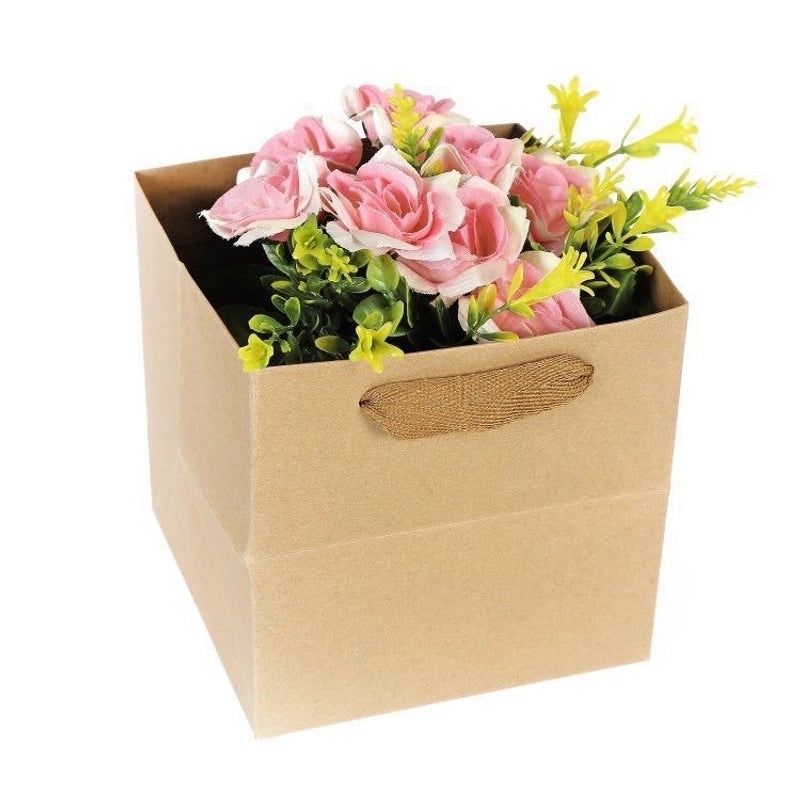 Vintage Solid Color Paper Gift Bags for Festivals | Party Supplies