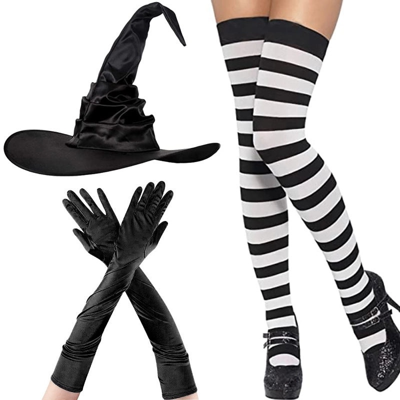Gothic Punk Halloween Striped Cloth Costume Accessory|Costume Accessories