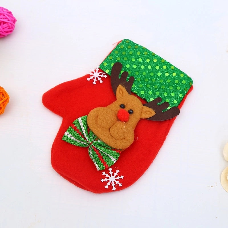 Festive Christmas Fabric Party Gift Bags for Holiday Celebration | Holiday Gift Bags
