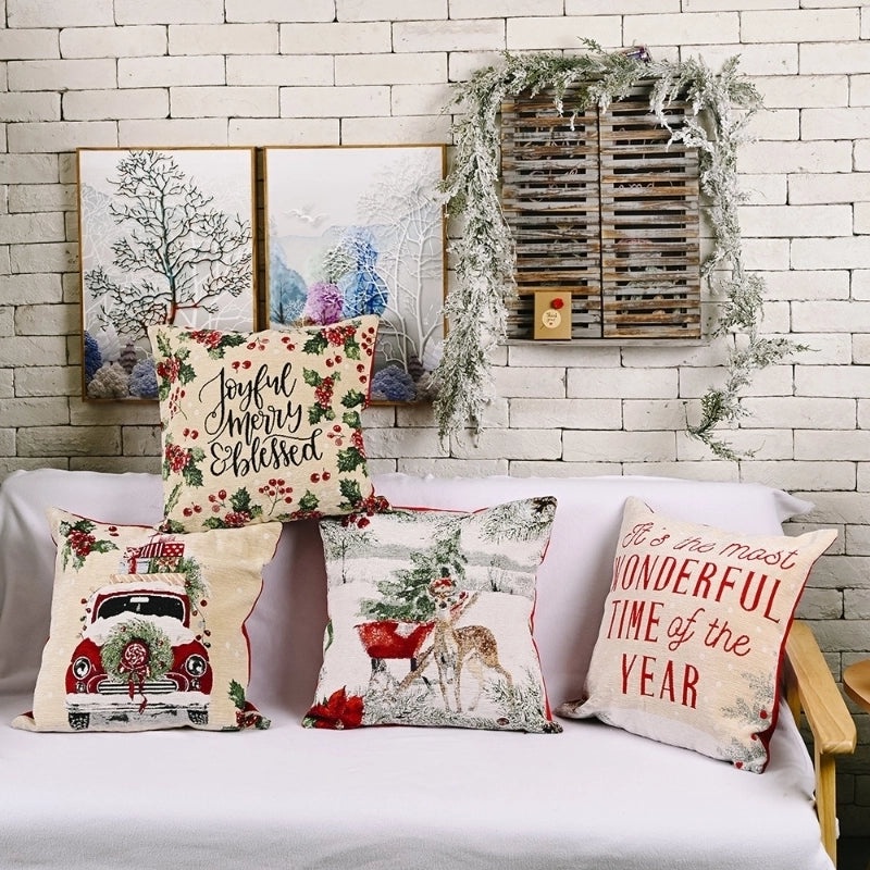 Festive Christmas Couch & Sofa Decorations for Holiday Home | Holiday Home Decor