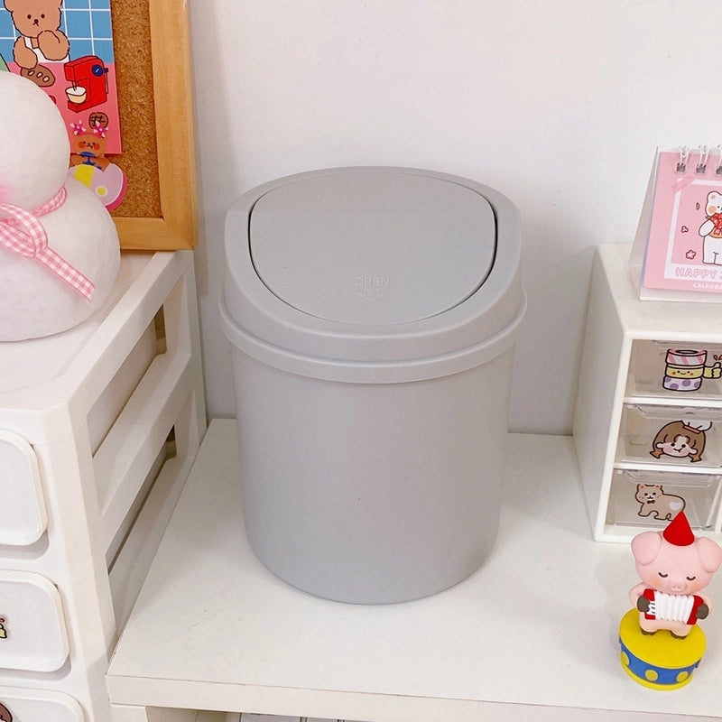 Creative Mini Desktop Trash Can Storage Box for Bedroom|Home & Office Storage