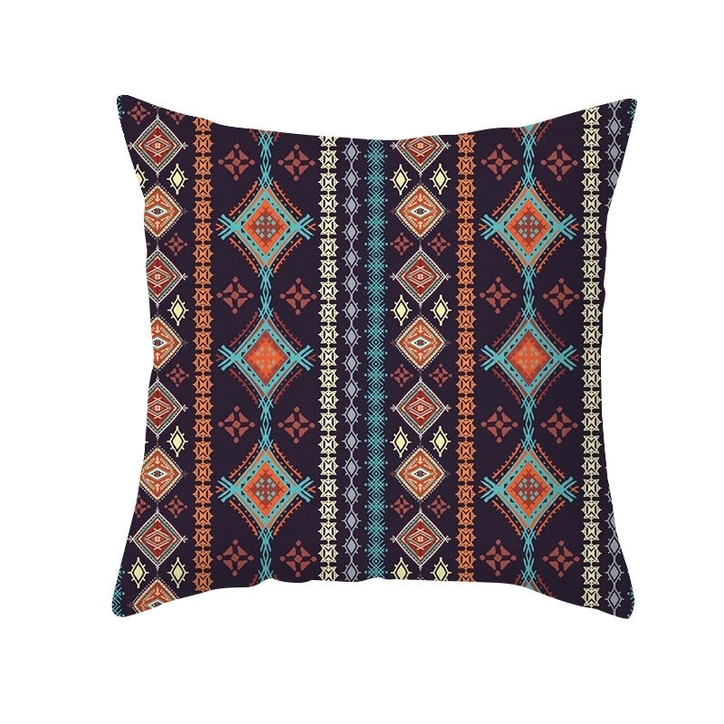 Bohemian Geometric Peach Skin Cushion Covers|Home Decor Pillows