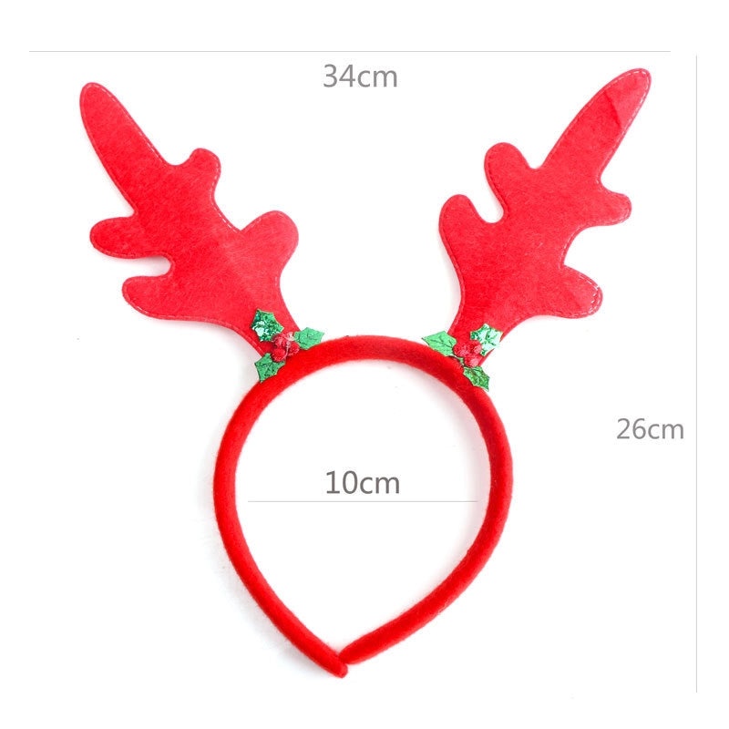 Festive Christmas Hairband with Santa Snowman and Reindeer Antlers for Kids Party Wear|Christmas Accessories