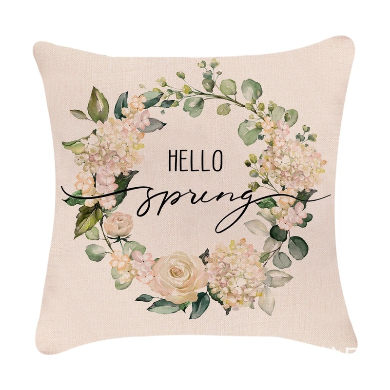 Minimalist Easter Rabbit Linen Pillow Covers for Couch and Sofa Decor | Home Decor Accessories