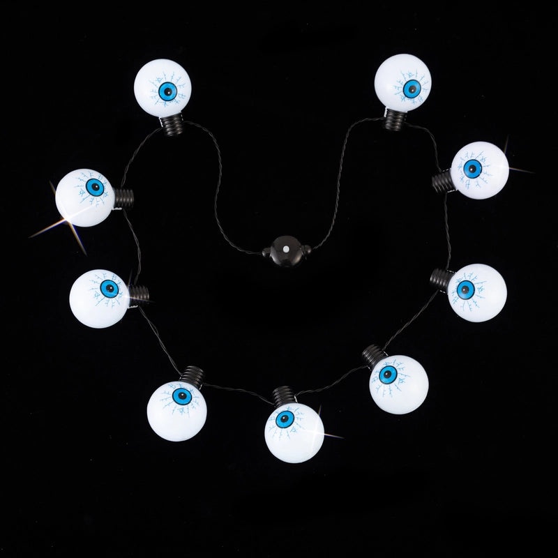 Coolette Halloween LED Necklace with Colorful Pumpkin Eye Ball and Ghost Pendant | Jewelry & Accessories
