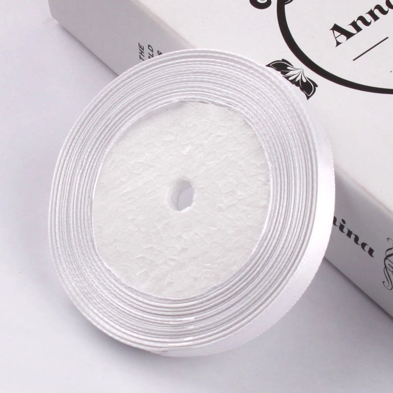 6mm Red Fabric Ribbon with Gold Edge for Hair Accessories and Packaging|Hair Accessories and Packaging Supplies