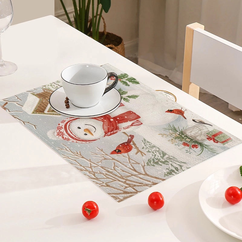 Minimalist Christmas Tree Placemat for Holiday Dining|Home Decor & Tableware