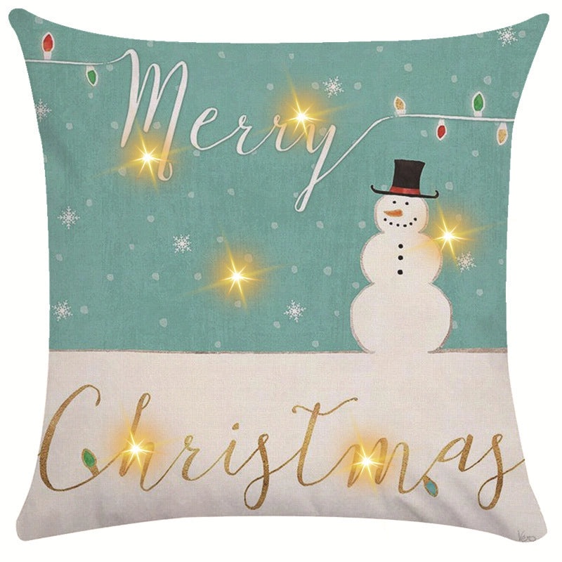 Festive Snowflake Throw Pillow Cover for Couch & Sofa | Home Decor Ornaments