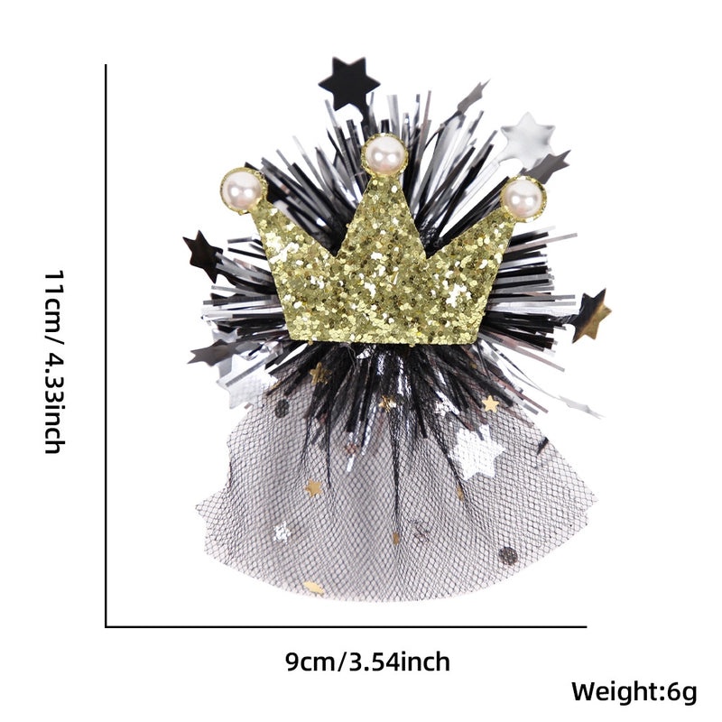 Christmas Shiny Star Letter Hairpin for Masquerade Party Festival | Hair Accessories