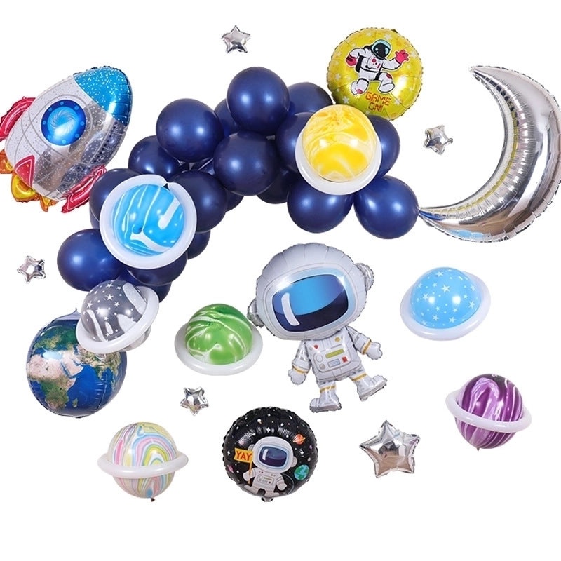 Children's Day Astronaut Rocket Party Balloon Aluminum Foil Birthday Decoration|Party Supplies