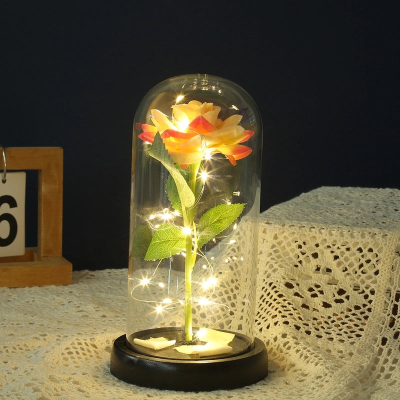 Sweet Pastoral Rose Plastic Indoor Decoration for Christmas and Valentine's Day | Home Decor