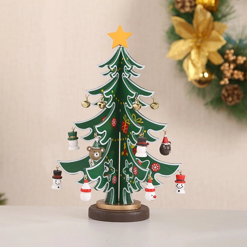 Minimalist Wooden Christmas Tree Decorative Ornament for Holiday Home Decor|Holiday Decorations