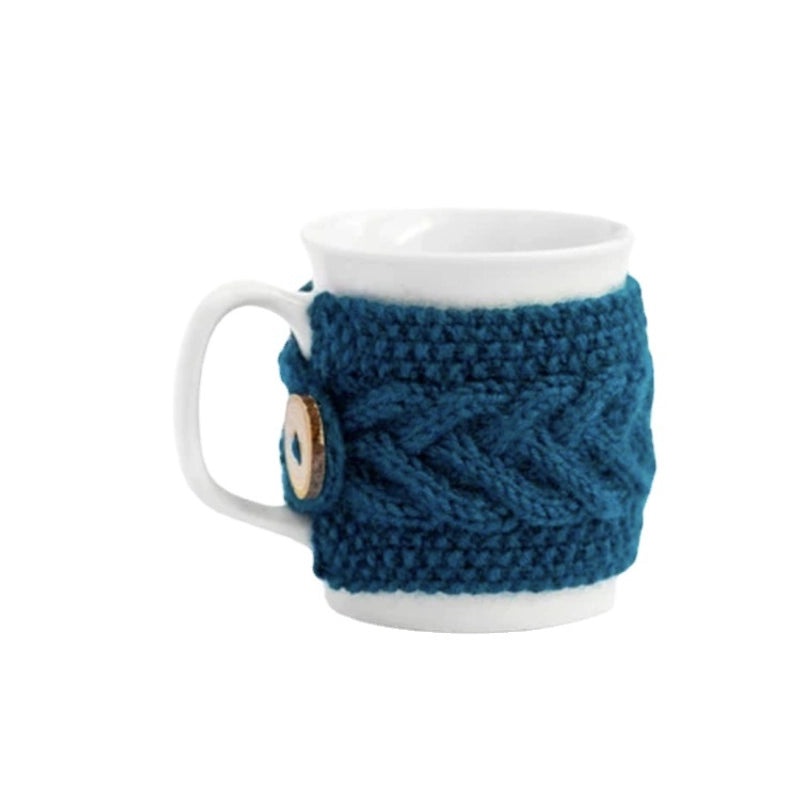 Wool Knitted Mug Set for Christmas Decoration | Home & Kitchen Decor