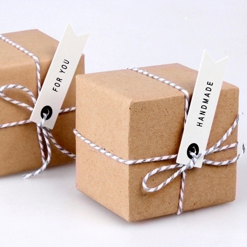 300 Pieces Long Flag-shaped Handmade Packaging Small Card Labels for Gifts|Packaging & Labels