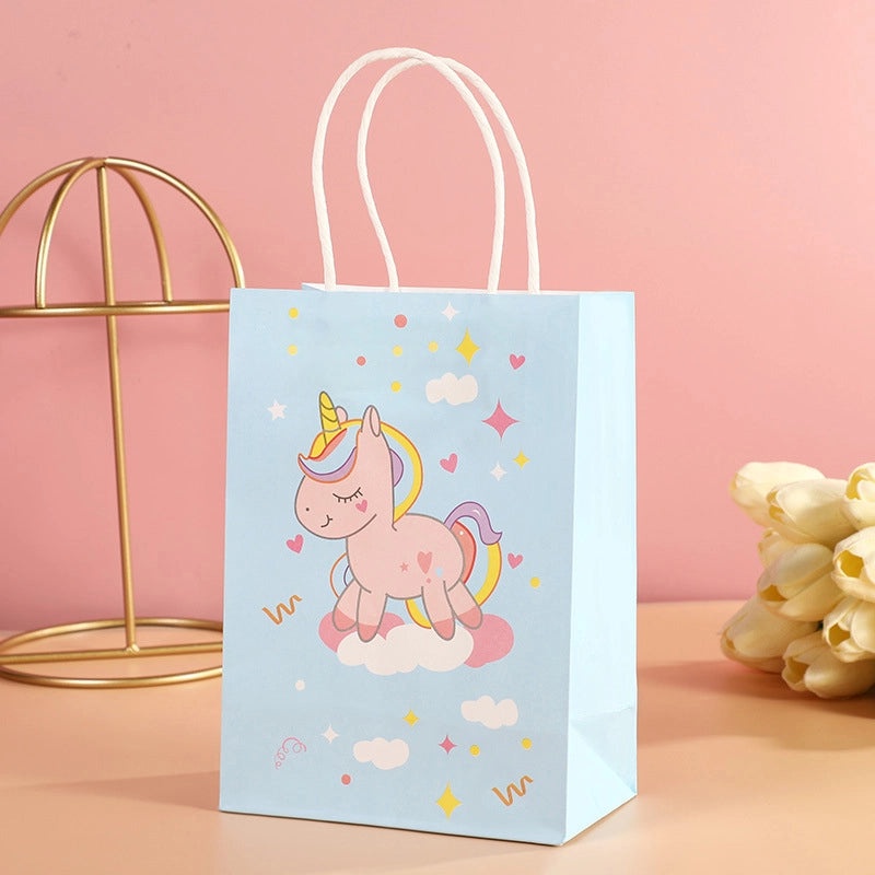 Cute Animal Cartoon White Cowhide Gift Bags for Wedding Birthday Party | Party Supplies & Gift Wrapping