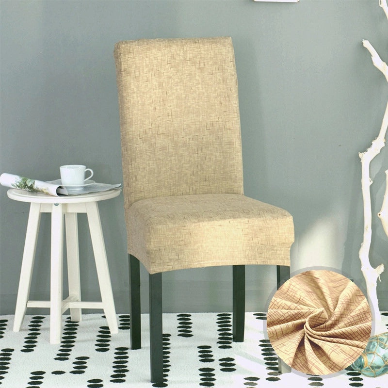 Elastic One-piece Chair Cover Full Hotel Dining Chair Back Protector Simple Slipcover|Home & Living Chair Covers