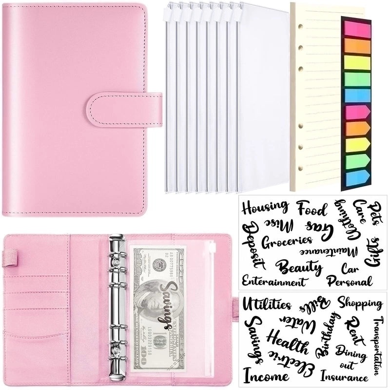 Colorful Macaron-Themed Loose-Leaf Budget Planner Sticker Set|Planner Accessories