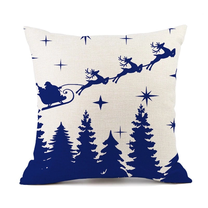 Christmas Snowflake Linen Pillow Covers for Couch Sofa Decor | Home & Living Pillows